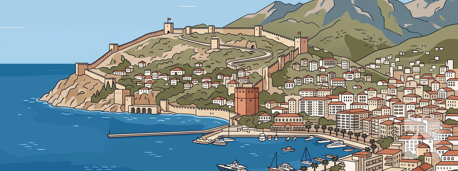Alanya ilçesi illüstrasyonu