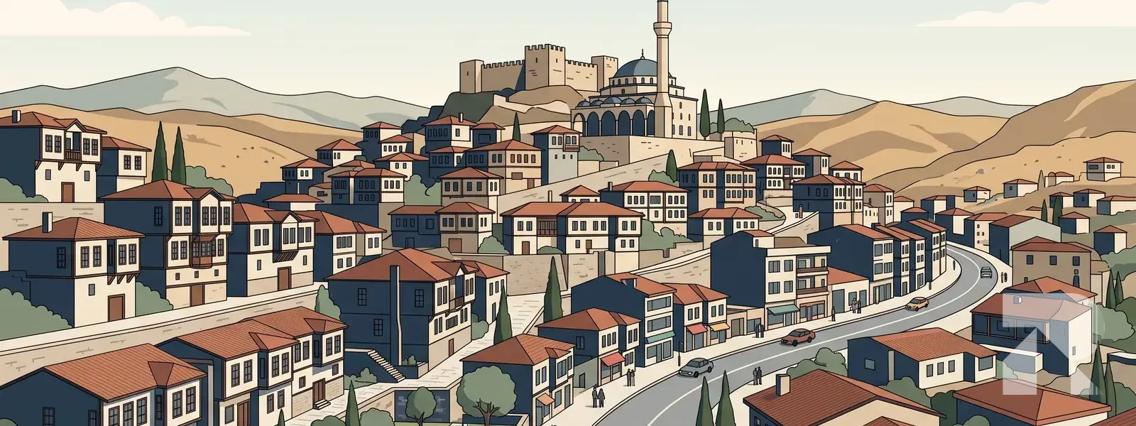 Ayaş ilçesi illüstrasyonu