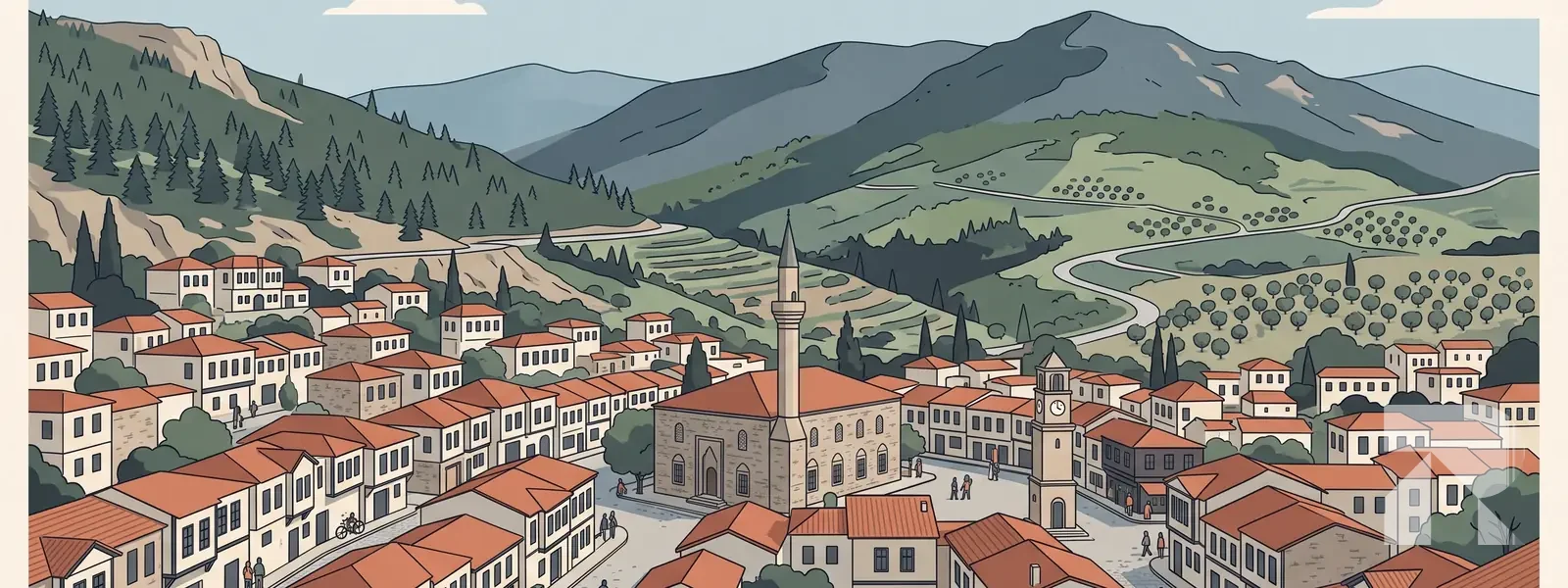 Bayındır ilçesi illüstrasyonu