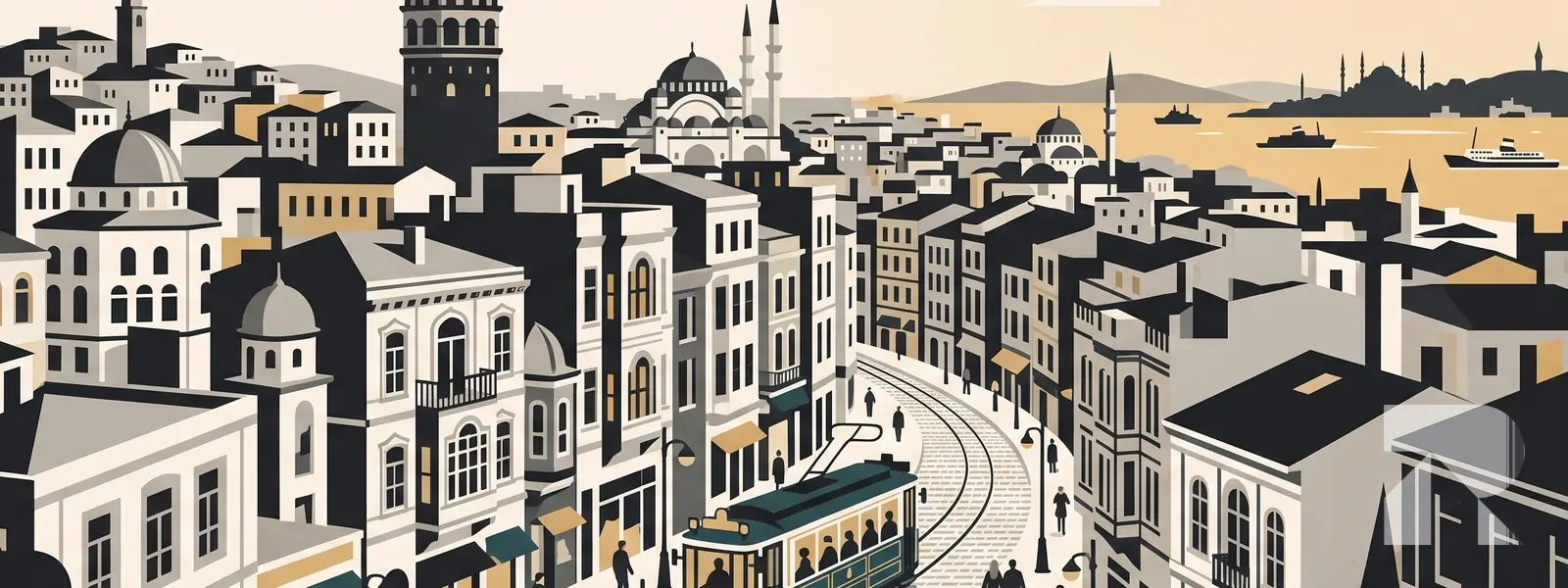 Beyoğlu ilçesi illüstrasyonu