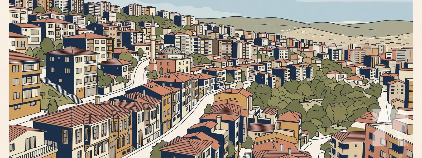 Buca ilçesi illüstrasyonu