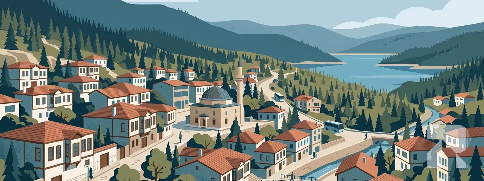 Çamlıdere ilçesi illüstrasyonu