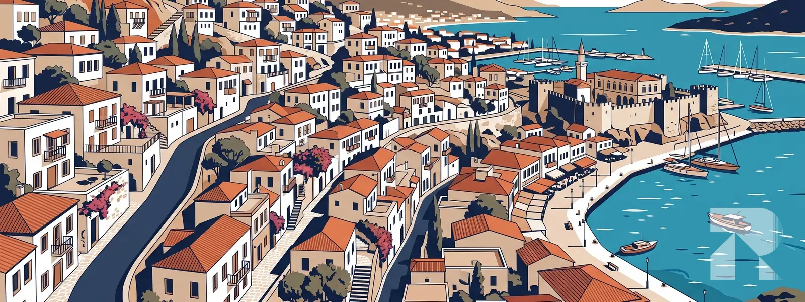 Çeşme ilçesi illüstrasyonu