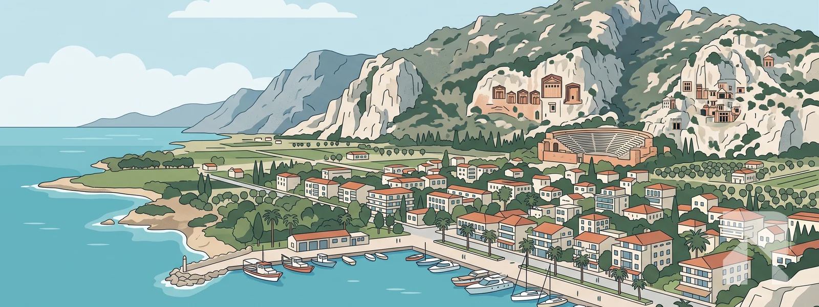 Demre ilçesi illüstrasyonu