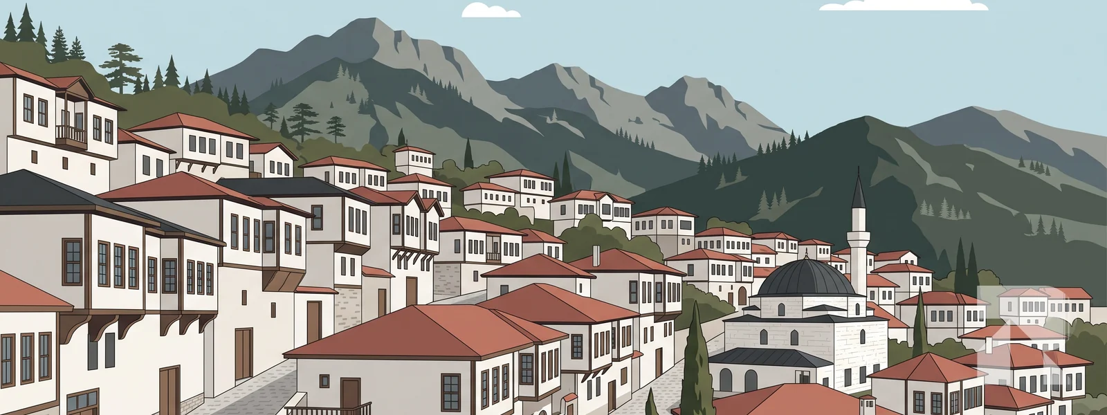 Elmalı ilçesi illüstrasyonu