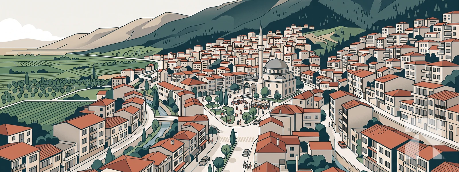 Gürsu ilçesi illüstrasyonu