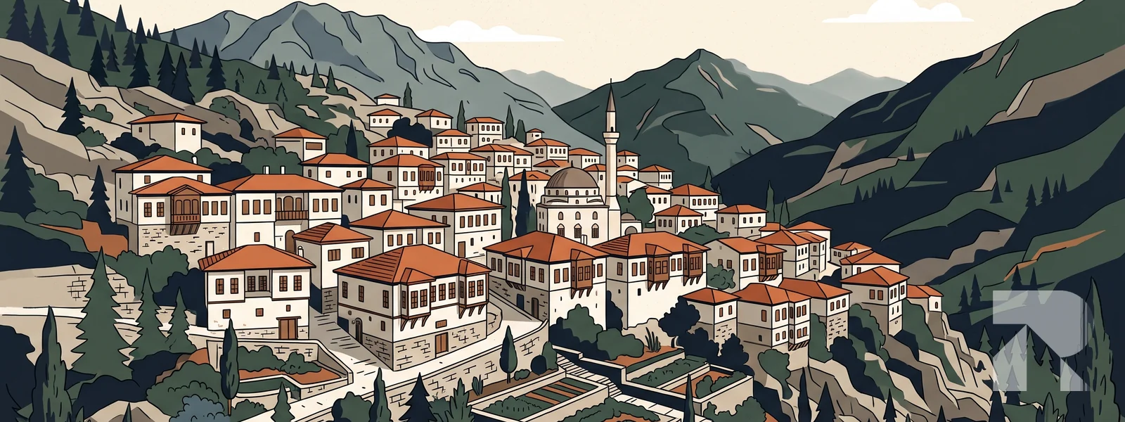 İbradı ilçesi illüstrasyonu