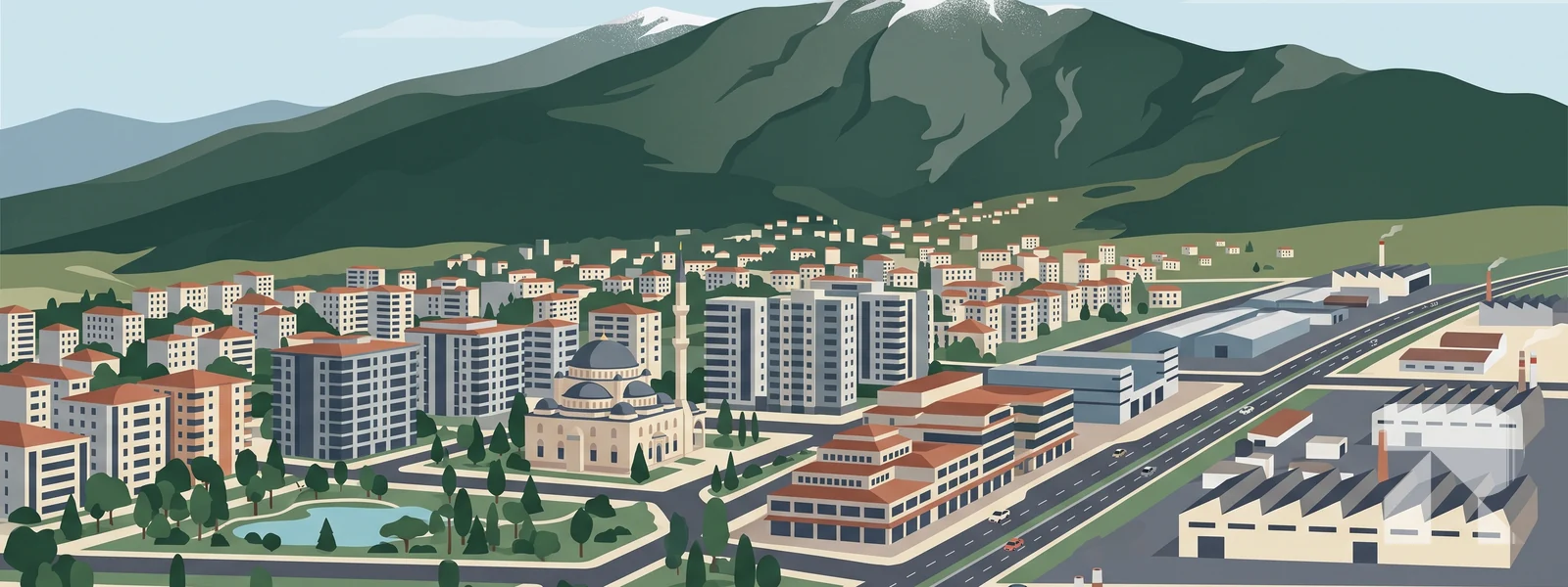 İnegöl ilçesi illüstrasyonu