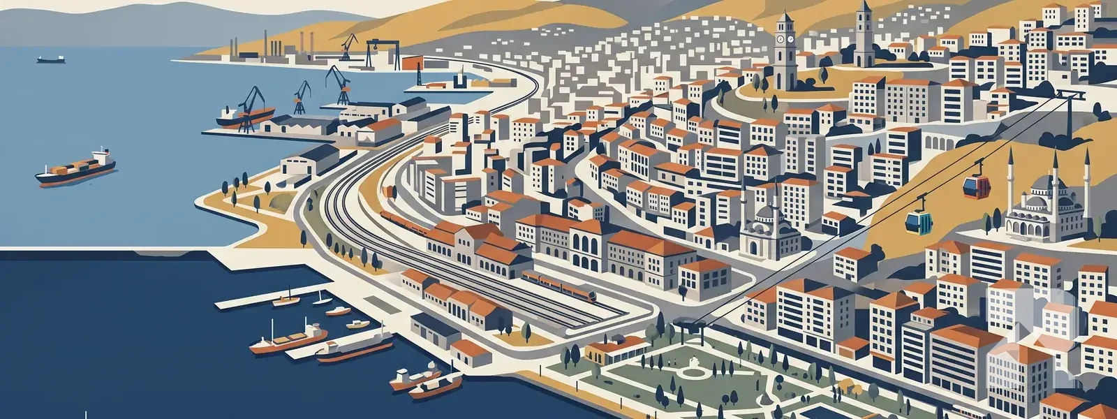 İzmit ilçesi illüstrasyonu