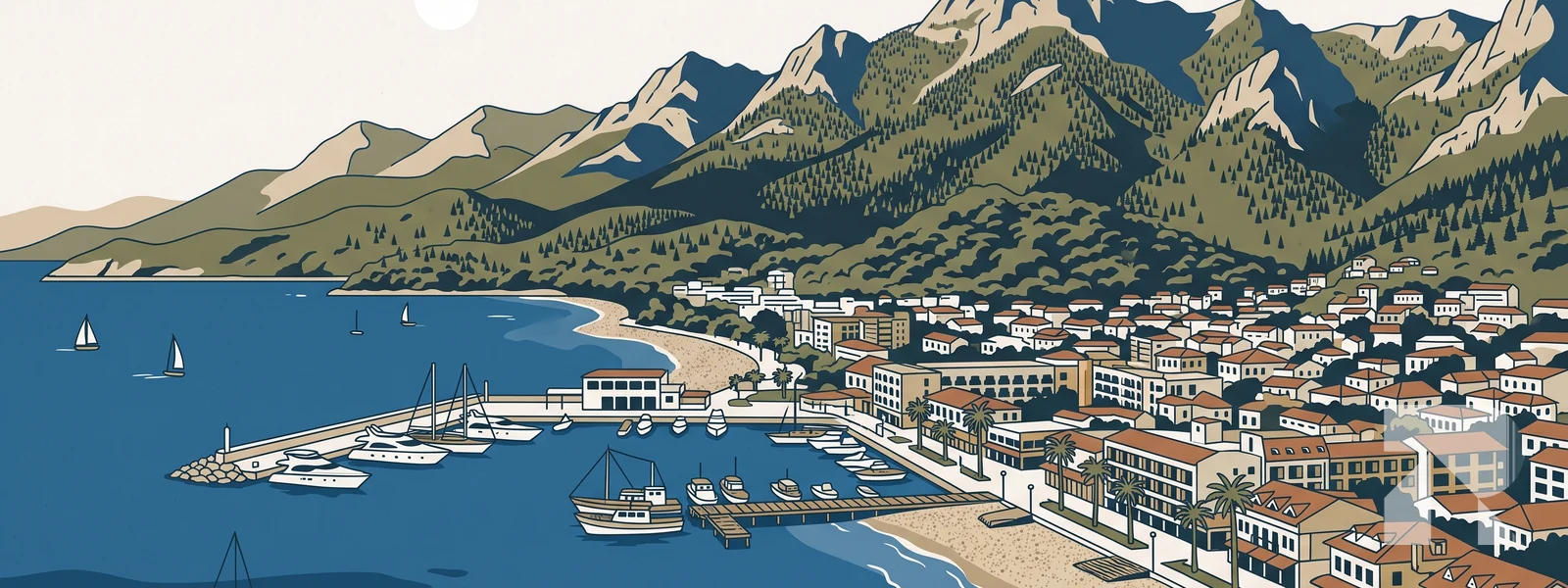 Kemer ilçesi illüstrasyonu