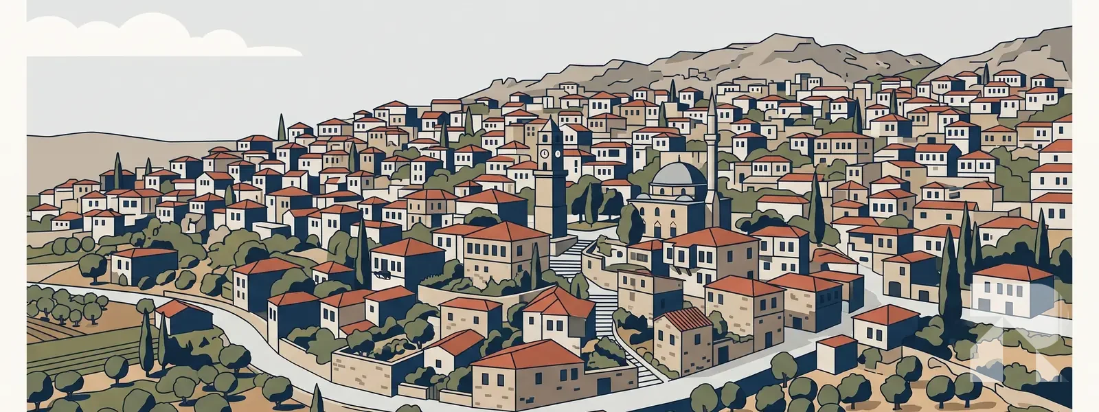 Kınık ilçesi illüstrasyonu
