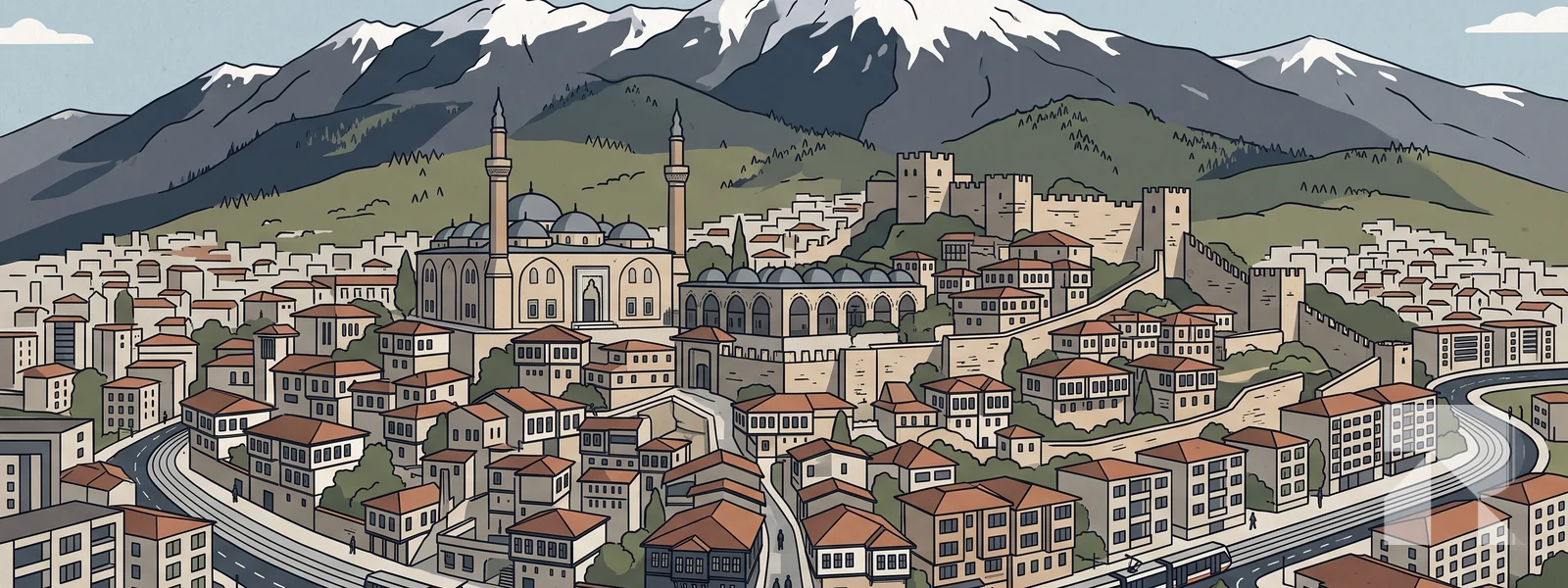 Osmangazi ilçesi illüstrasyonu
