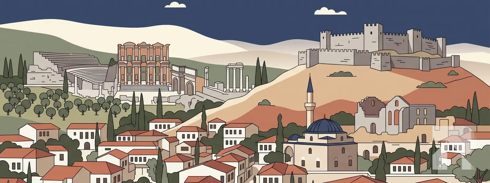 Selçuk ilçesi illüstrasyonu