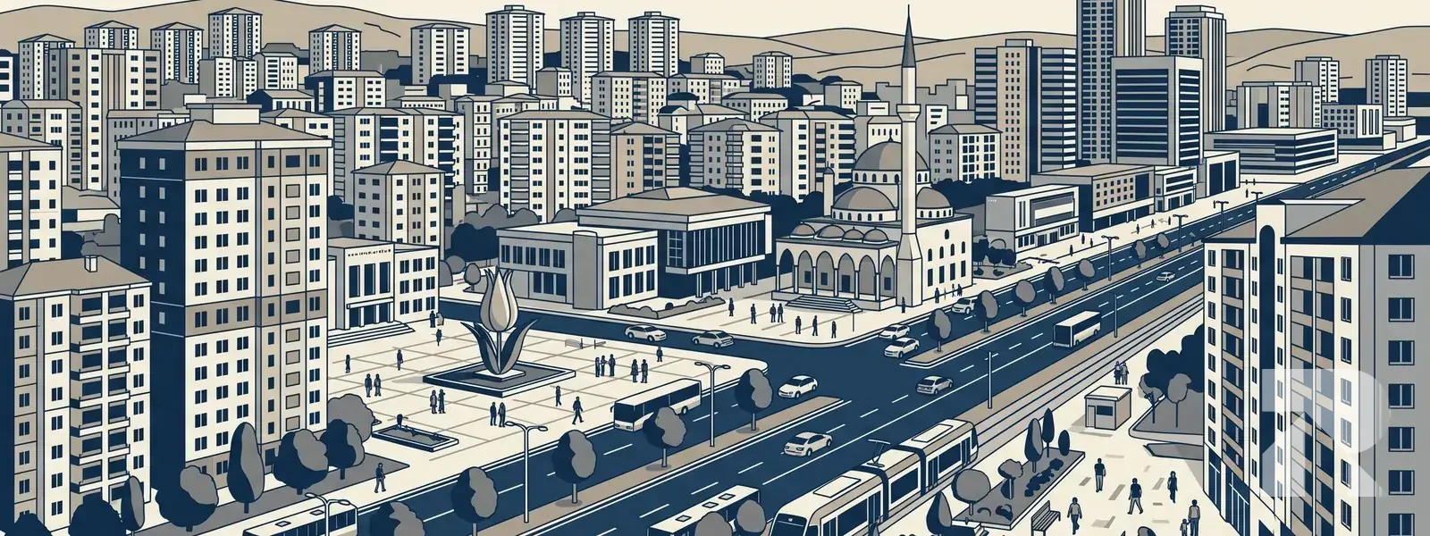 Sincan ilçesi illüstrasyonu