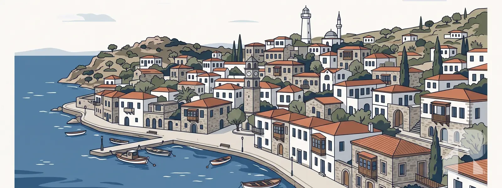 Urla ilçesi illüstrasyonu