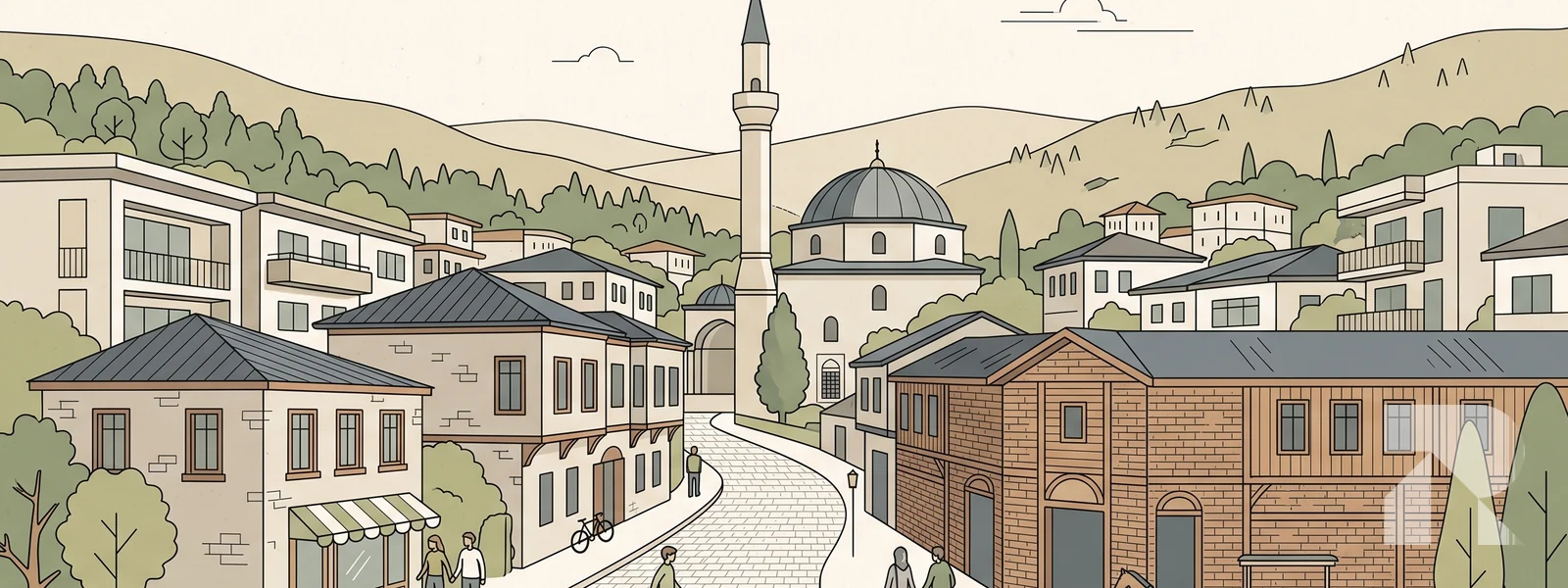Yenişehir ilçesi illüstrasyonu
