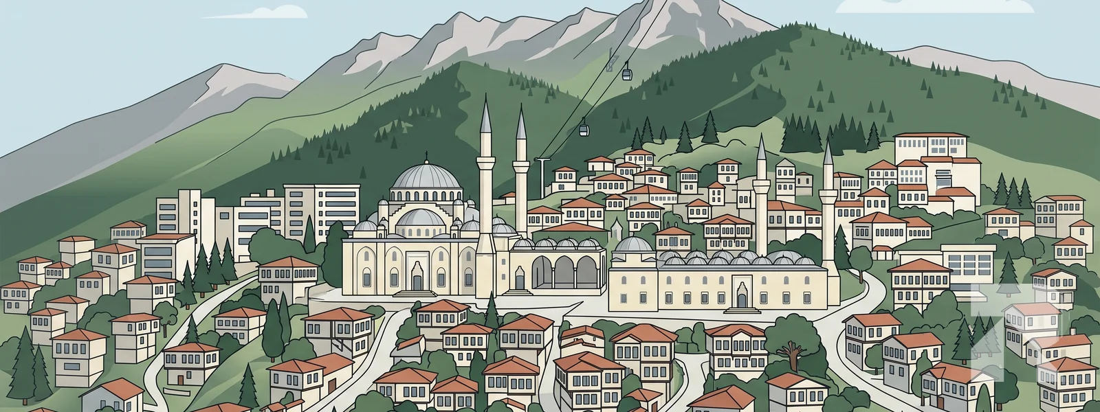 Yıldırım ilçesi illüstrasyonu