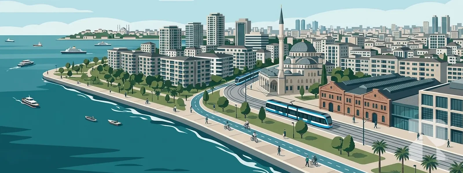 Zeytinburnu ilçesi illüstrasyonu