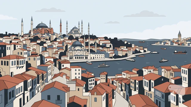 Fatih district illustration