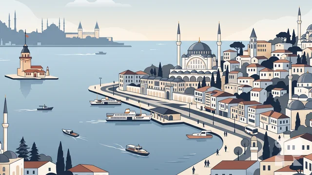Üsküdar district illustration