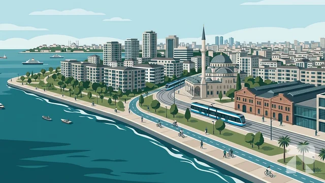 Zeytinburnu district illustration
